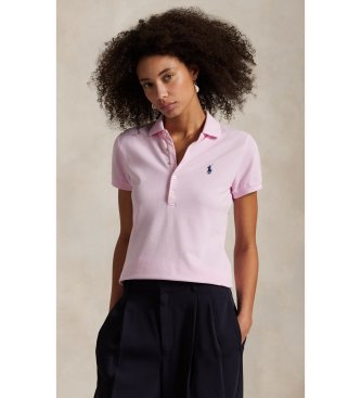 Polo Ralph Lauren para mujer. 211B18200014 Polo Slim Fit Stretch rosa (M), Casual, Algodón, Manga corta