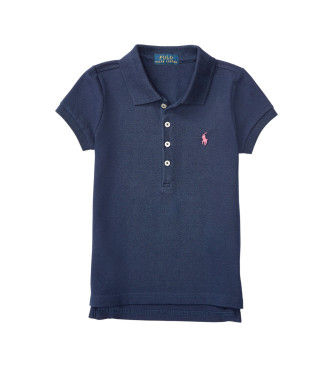 Polo Ralph Lauren para niña. 312573242008 Polo Stretch azul (7años=130/134cm), Casual, Algodón, Manga corta, moda infantil