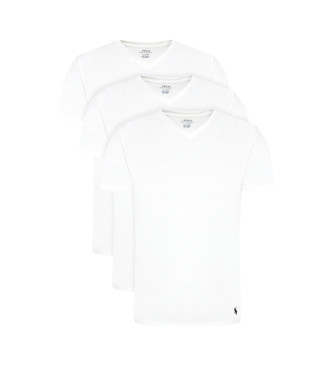 Polo Ralph Lauren para hombre. 714936903001 Set de tres camisetas interiores blanco (L), Homewear, Algodón, Manga corta