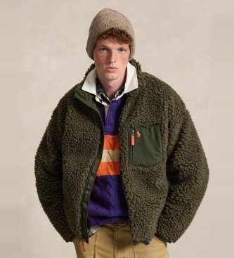 fleecejacka i Relaxed Fit