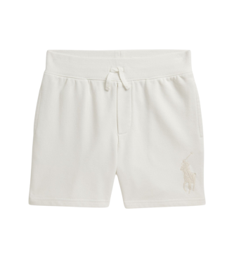 Polo Ralph Lauren para niño. 323A12258004 Shorts French Terry blanco roto (8años=136/138cm), Casual, Algodón, moda infantil