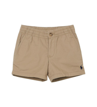 Shorts logotipo beige (124/134cm), Casual, Algodón, moda infantil