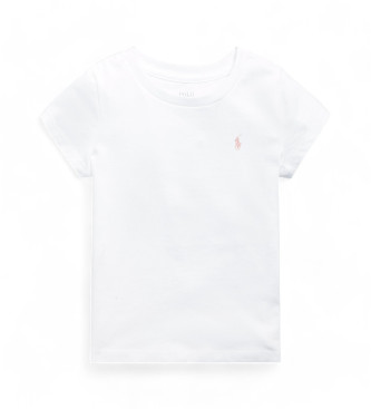Polo Ralph Lauren Para Menina. 312833549064 T-Shirt BáSica Branca (6AñOs=117/123Cm), Branco, Casual, AlgodãO, Manga Curta, Moda Infantil-image