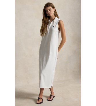 Polo Ralph Lauren Vestido polo de algodón elástico blanco