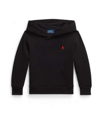 Polo Ralph Lauren para niño. 322749954058 Sudadera de felpa con capucha negro (7años=124/134cm), Casual, Algodón, moda infantil