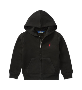 Polo Ralph Lauren para niño. 323547626003 Sudadera de felpa con capucha negro (8años=136/138cm), Casual, Algodón, moda infantil