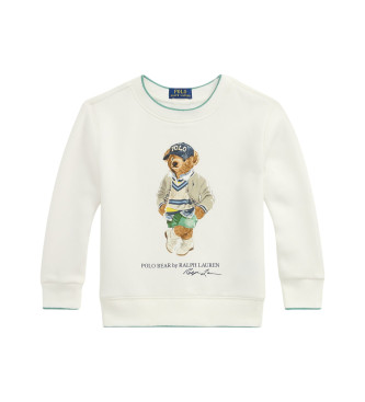 Polo Ralph Lauren para niño. 322971483001 Sudadera de felpa con Polo Bear blanco roto (5años=109/116cm), Casual, Algodón, moda infantil