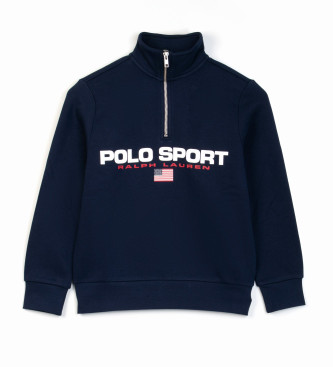 Polo Ralph Lauren para niño. 323B20501001 Sudadera de felpa Polo Sport marino (6/7años=136/138cm), Casual, Algodón, moda infantil