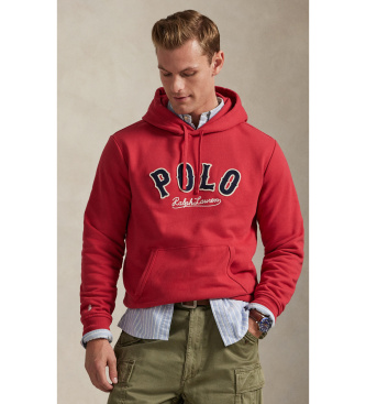 Polo Ralph Lauren para hombre. 710P04872002 Sudadera de felpa RL con logotipo rojo (XL), Casual, Algodón