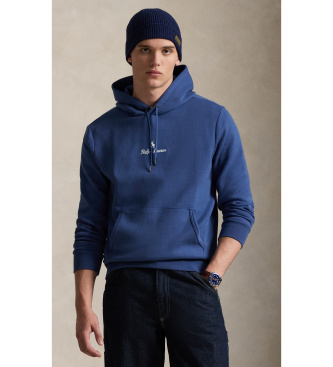 Polo Ralph Lauren para hombre. 710981369010 Sudadera de punto doble con capucha marino (L), Casual, Algodón