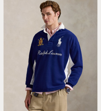 Polo Ralph Lauren para hombre. 710P03956001 Sudadera del 20 aniversario big pony azul (M), Casual, Algodón