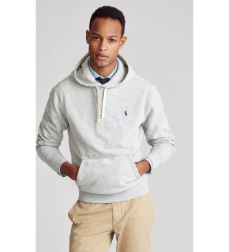 Polo Ralph Lauren Sudadera RL de felpa con capucha gris