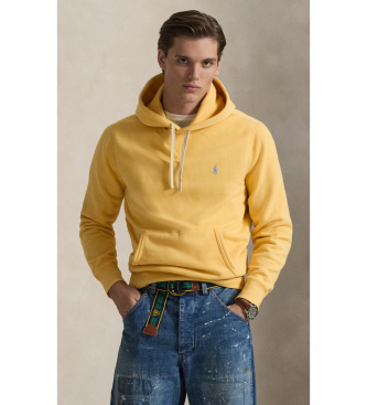 Polo Ralph Lauren para hombre. 710766778049 Sudadera RL de felpa con capucha amarillo (S), Casual, Algodón