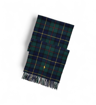 Polo Ralph Lauren para hombre. 449959352001 Bufanda de lana de cordero y cachemira verde (OSFA), Casual