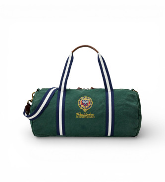 Polo Ralph Lauren para hombre. 405P13608001 Bolsa de deporte Wimbledon verde (OSFA), Casual, Algodón