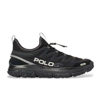 Zapatillas de piel Adventure 300LT negro (40), Plano, Cordones, Casual, Polo Ralph Lauren outlet