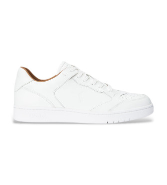 Zapatillas de piel Court blanco (41), Plano, Cordones, Casual