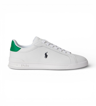 Polo Ralph Lauren para hombre. 809P09760002 Zapatillas Heritage Court II de piel blanco (43), Plano, Cordones, Casual