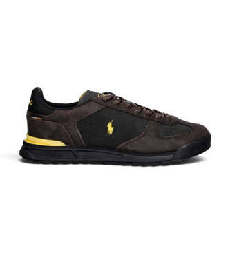 Polo Ralph Lauren Zapatillas Varick con paneles de ante marrón
