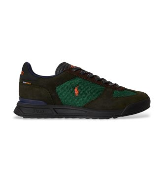 Polo Ralph Lauren Zapatillas Varick con paneles de ante verde