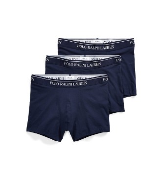 Polo Ralph Lauren para hombre. 714835885004 Set 3 bóxers de algodón elástico marino (L), Homewear