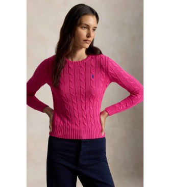 Polo Ralph Lauren Jersey de algodón en punto de ochos rosa