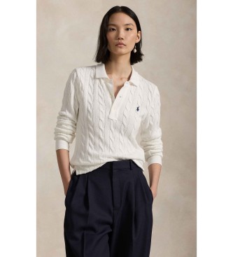 Polo Ralph Lauren för kvinnor. 211959100005 Ikonisk vit polotröja (XXS), Casual, Bomull, Klassisk, Lång ärm
