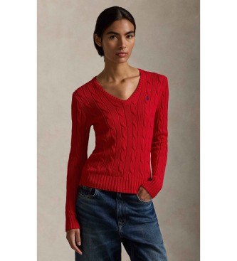 Polo Ralph Lauren para mujer. 211971870503 Jersey Clásico rojo (L), Casual, Algodón