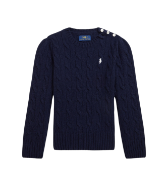 Polo Ralph Lauren Jersey de lana y cachemira marino (1 5/2años= 88/93cm)