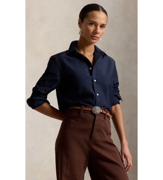 Para mujer. 211B30368001 Camisa de algodón y seda Relaxed Fit (XS), Casual, Manga larga