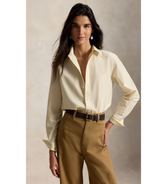 Para mujer. 211B30368006 Camisa de algodón y seda Relaxed Fit (XS), Casual, Manga larga