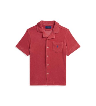 Polo Ralph Lauren Camisa de manga corta de rizo rojo ( 6/7años= 136/138cm)