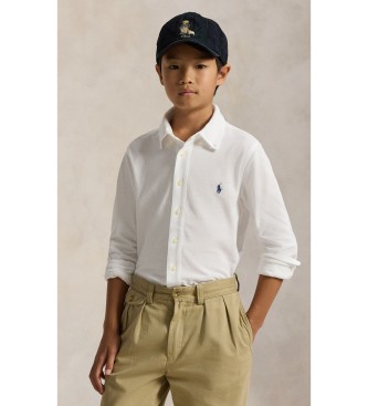 Polo Ralph Lauren Camisa de piqué de algodón ultraligero blanco ( 6/7años= 136/138cm)
