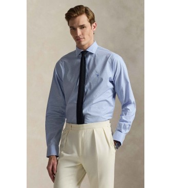 Polo Ralph Lauren para hombre. 712B15335001 Camisa de popelina Custom Fit azul (17=43), Casual, Algodón, Clásico, Manga larga