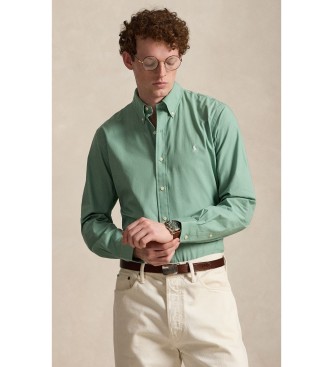 Para hombre. 710929349504 Camisa de popelina elástica Custom Fit (S), Casual, Algodón, Manga larga