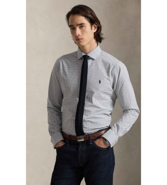 Polo Ralph Lauren para hombre. 710974534012 Camisa de popelina elástica Custom Fit blanco (M), Casual, Algodón, Clásico, Manga larga