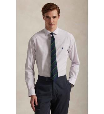 Polo Ralph Lauren para hombre. 710974534014 Camisa de popelina elástica Custom Fit blanco (L), Casual, Algodón, Clásico, Manga larga