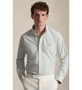 Para hombre. 710B22585001 Camisa de popelina elástica Custom Fit (S), Casual, Algodón, Manga larga