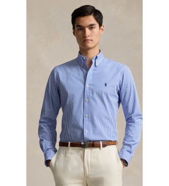 Para hombre. 710929346001 Camisa de popelina y elástico Custom Fit (S), Casual, Algodón, Manga larga