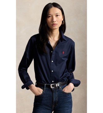Polo Ralph Lauren Camisa de sarga de algodón Classic Fit marino