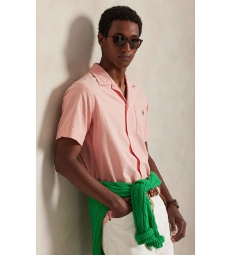 Polo Ralph Lauren para hombre. 710966167004 Camisa oxford Classic Fit coral (XL), Casual, Algodón, Manga corta