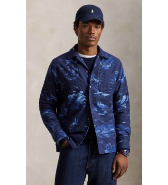 Polo Ralph Lauren para hombre. 710P04448001 Camisa oxford con Polo Bear Classic Fit marino (XL), Casual, Algodón, Clásico, Manga larga