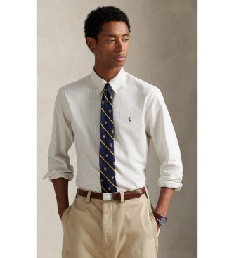 Para hombre. 710953704007 Camisa oxford con rayas Custom Fit (S), Casual, Algodón, Manga larga