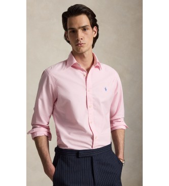 Polo Ralph Lauren för män. 710805564027 Skjorta Oxford Custom Fit rosa (S), Casual, Bomull, Lång ärm