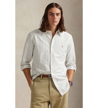 Para hombre. 710928918006 Camisa oxford de rayas Custom Fit (XS), Casual, Algodón, Clásico, Manga larga