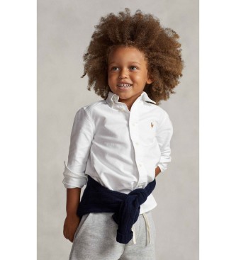 Polo Ralph Lauren Camisa Oxford icónica blanco (1 5años= 88/93)