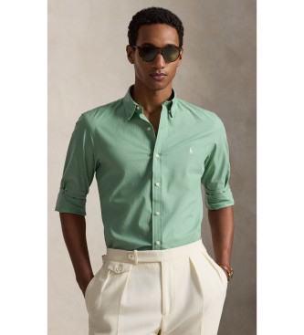 Para hombre. 710929348500 Camisa Slim Fit de popelina elástica (S), Casual, Algodón, Manga larga