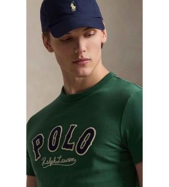 Polo Ralph Lauren para hombre. 710P07349003 Camiseta con logotipo Western verde (XL), Casual, Algodón, Manga corta 2