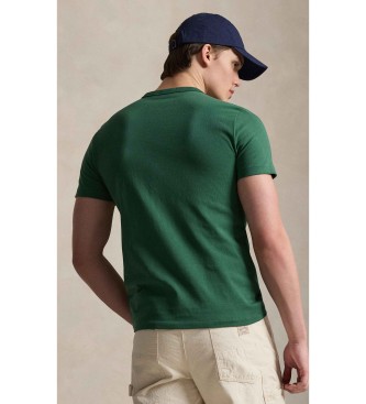 Polo Ralph Lauren para hombre. 710P07349003 Camiseta con logotipo Western verde (XL), Casual, Algodón, Manga corta 3