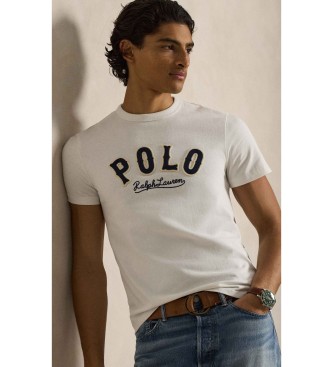 Polo Ralph Lauren para hombre. 710P07349005 Camiseta con logotipo Western blanco roto (M), Casual, Algodón, Manga corta 3